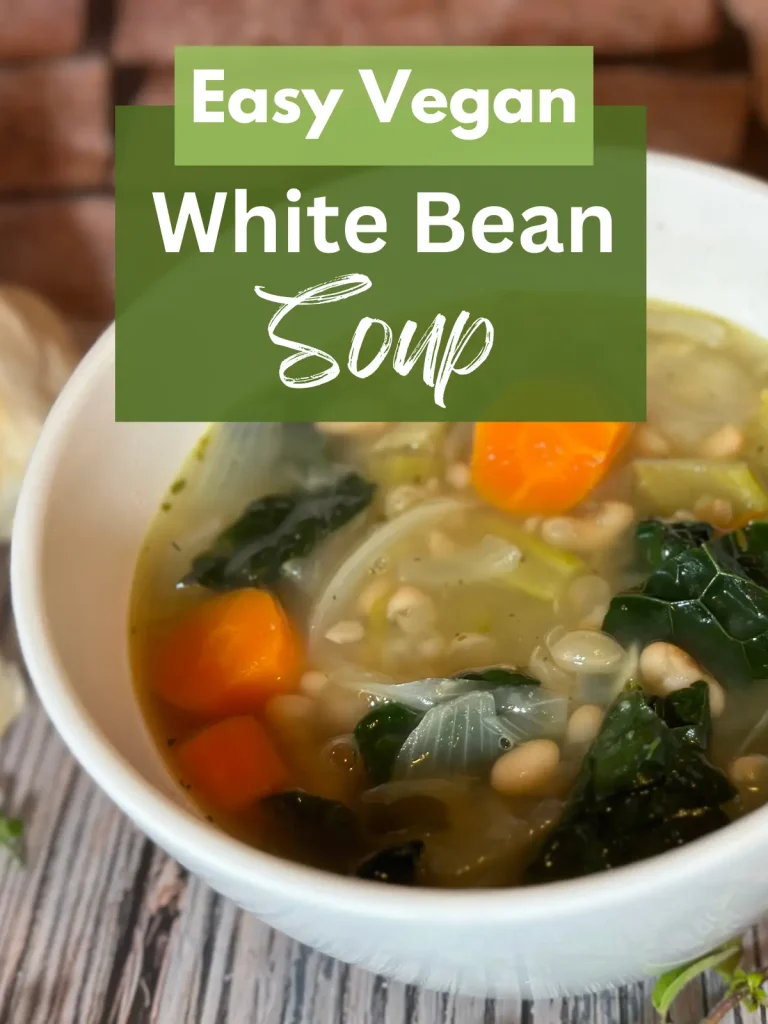 Easy Vegan White Bean Soup 