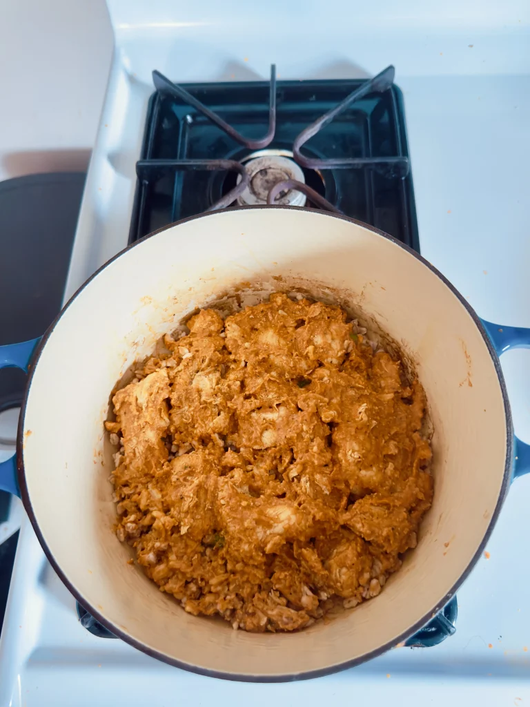 authentic butter chicken in a pot